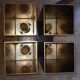 Raak ceiling lamp 4 burners, 70s