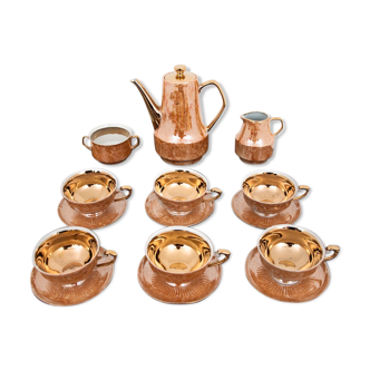 Midcentury coffe service for six, Chodzież, Poland, 1950s.