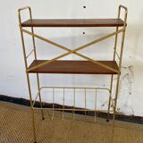 Vintage magazine shelf
