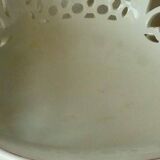 Old paris openwork porcelain fruit bowl 19th century charles x period