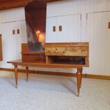Console dressing table - hall furniture - drawer and mirror - 60s - vintage - modernist