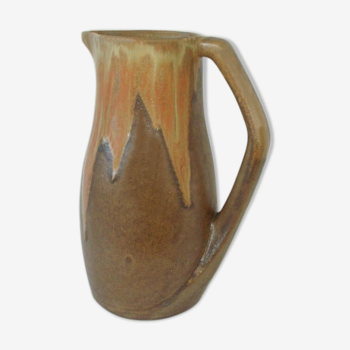 Pitcher 1.5L flaming sandstone varnished vintage 50s