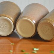 Set of 6 stoneware glasses from Digoin.