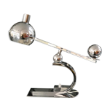 Art Deco desk lamp in stainless steel