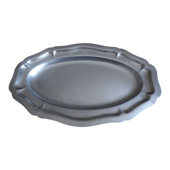 Oval stainless steel dish