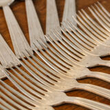 Art Deco cuttlery in silver metal