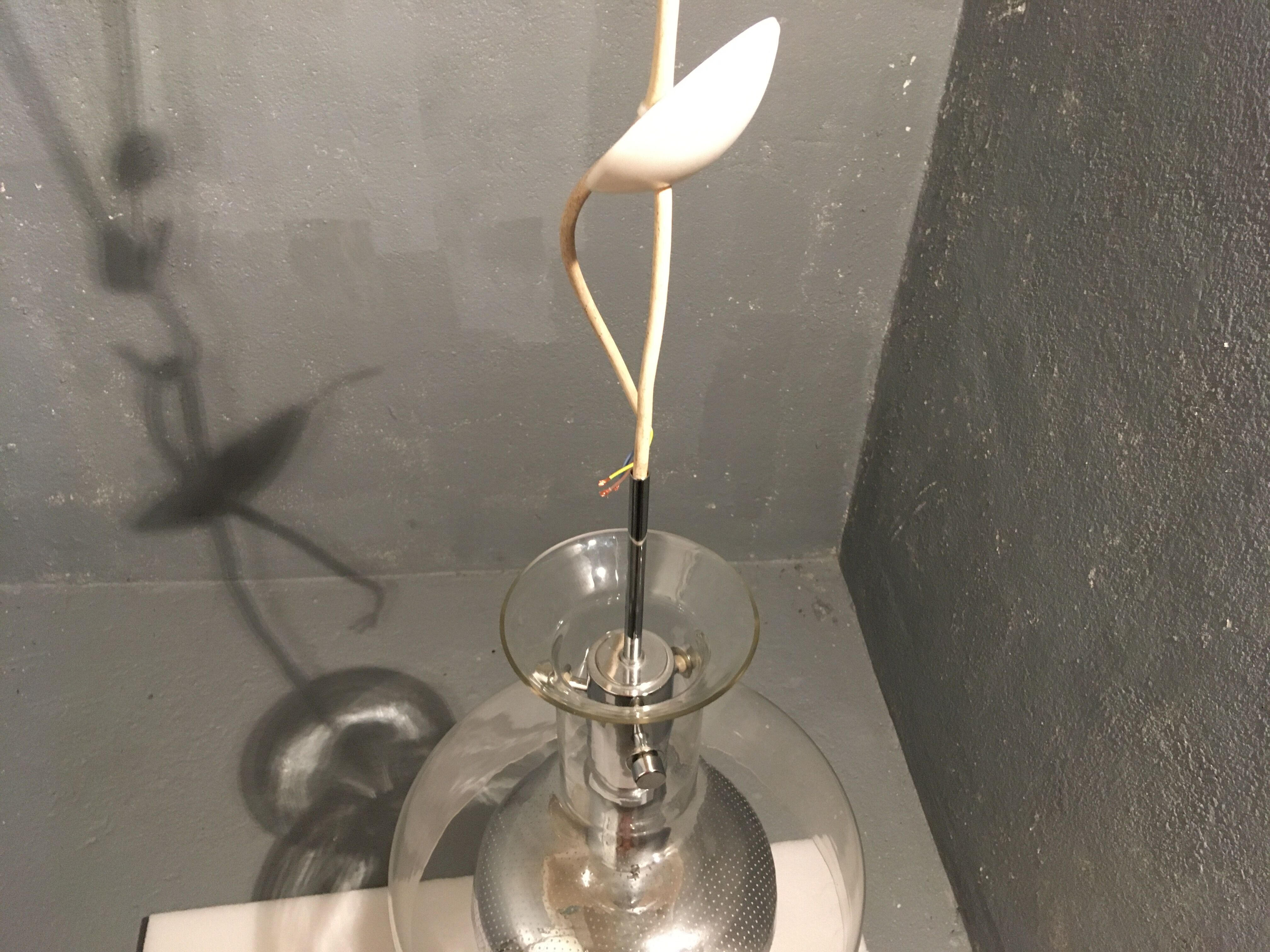 Anders Pehrson chrome glass pendant lamp