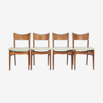 Danish teak dining chairs L.H. Qvesehl, 1960