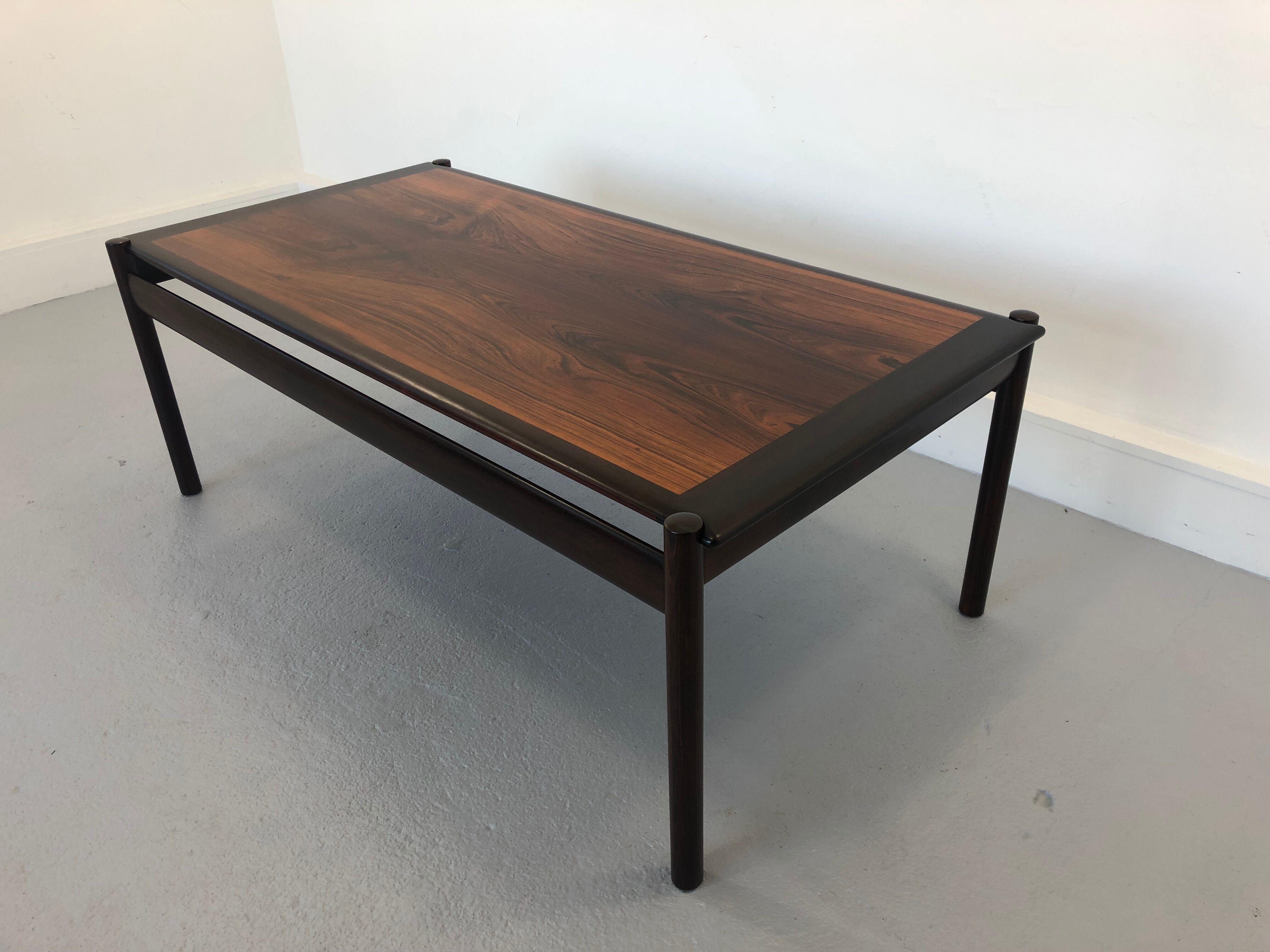 Mid-Century Modern Rosewood Coffee Table by Sven Ivar Dysthe,1970 s