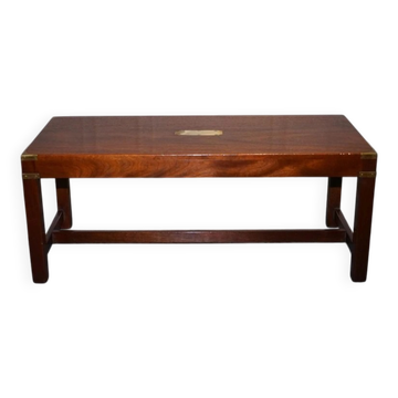 Table Basse Reh Kennedy Militaire Campaign Vintage de Harrods London