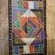 Oriental tablecloth with mirror and embroidery