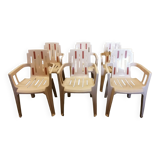 6 Henry Massonnet Boston model chairs
