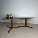 Vintage coffee table – Wooden top & star base