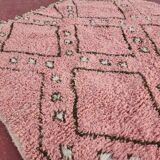 Moroccan geometric rug pink 150/250cm