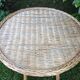 Rattan side table