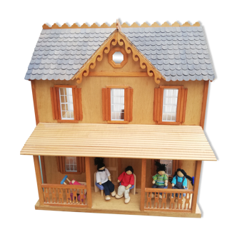 Maison de poupées vintage bois
