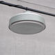 Mid-century steel and glass pendant by RAAK