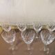Set of 7 antique cut crystal glasses