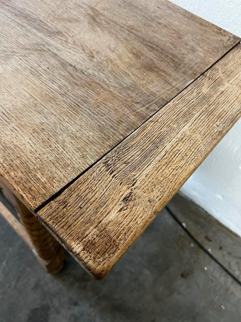 Vintage wooden bobbin console / side table