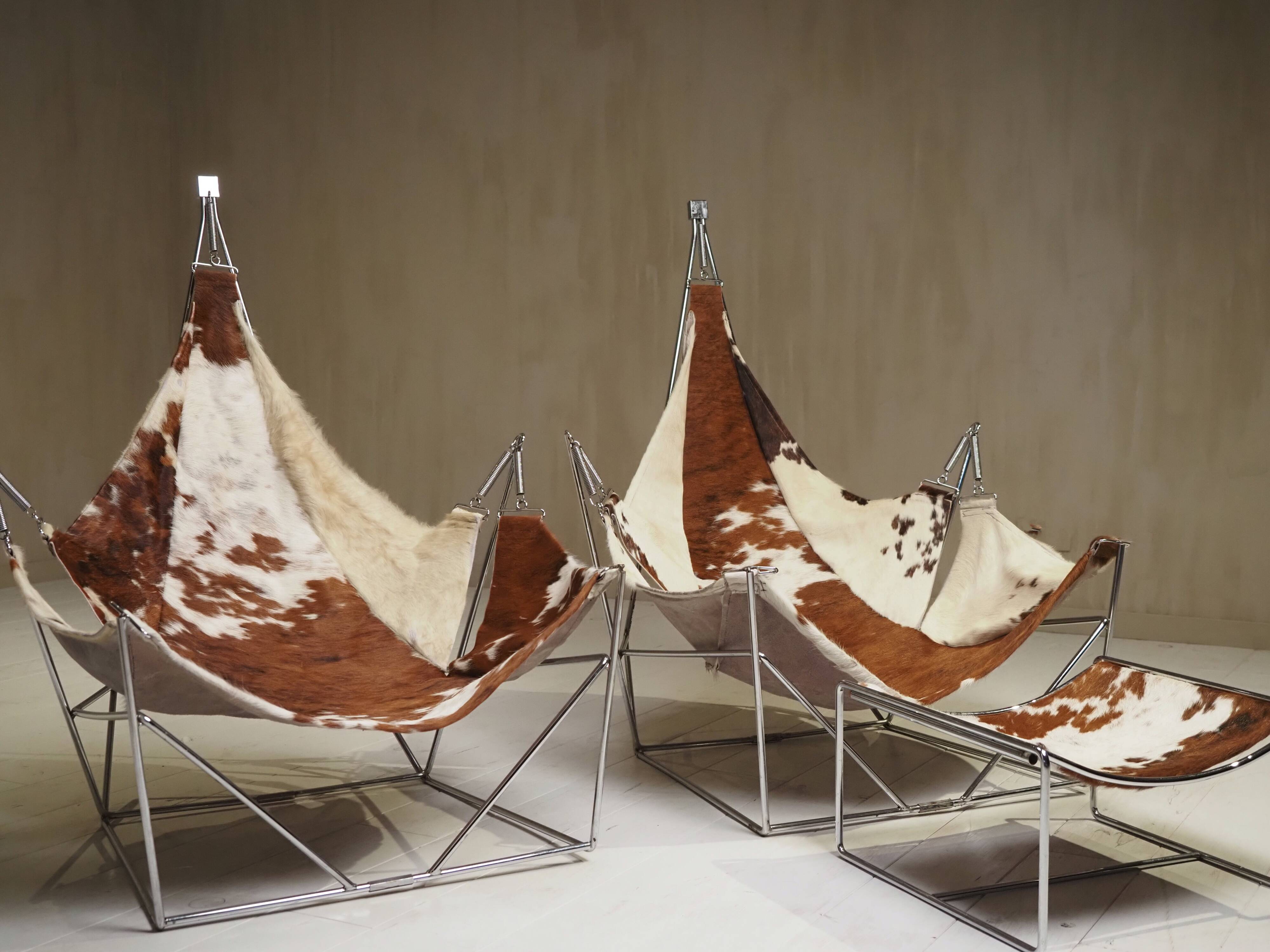David's deck chairs and hammock by Odile Mir, France 1972