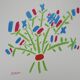 Pablo PICASSO: The blue, white, red bouquet - Signed lithograph