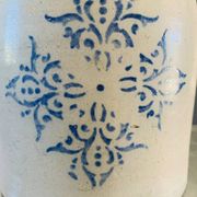 Large stoneware jar, 7 litres, by F.H. Cowden, circa 1880
