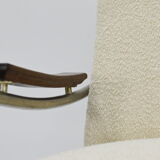 Canapé Danemark années 1960 bouclé beige