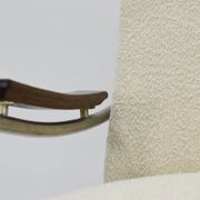Canapé Danemark années 1960 bouclé beige