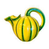 Pichet forme melon en barbotine