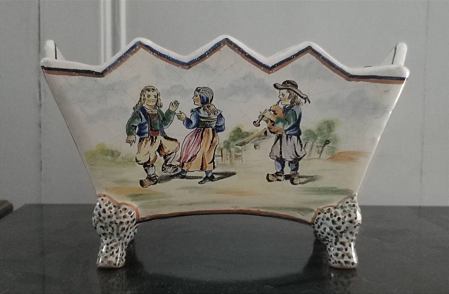 Fan planter - Malicorne 19th century - Pouplard Béatrix
