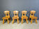 Vintage Dutch brutalist oak dining chairs, 1960s