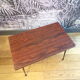 Table basse vintage formica marron sif