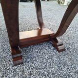 Solid mahogany art deco table with extensions