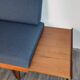 Daybed teck blue fabric Ingmar Relling by Ekornes vintage scandinavian