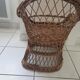 Fauteuil osier enfant 1960