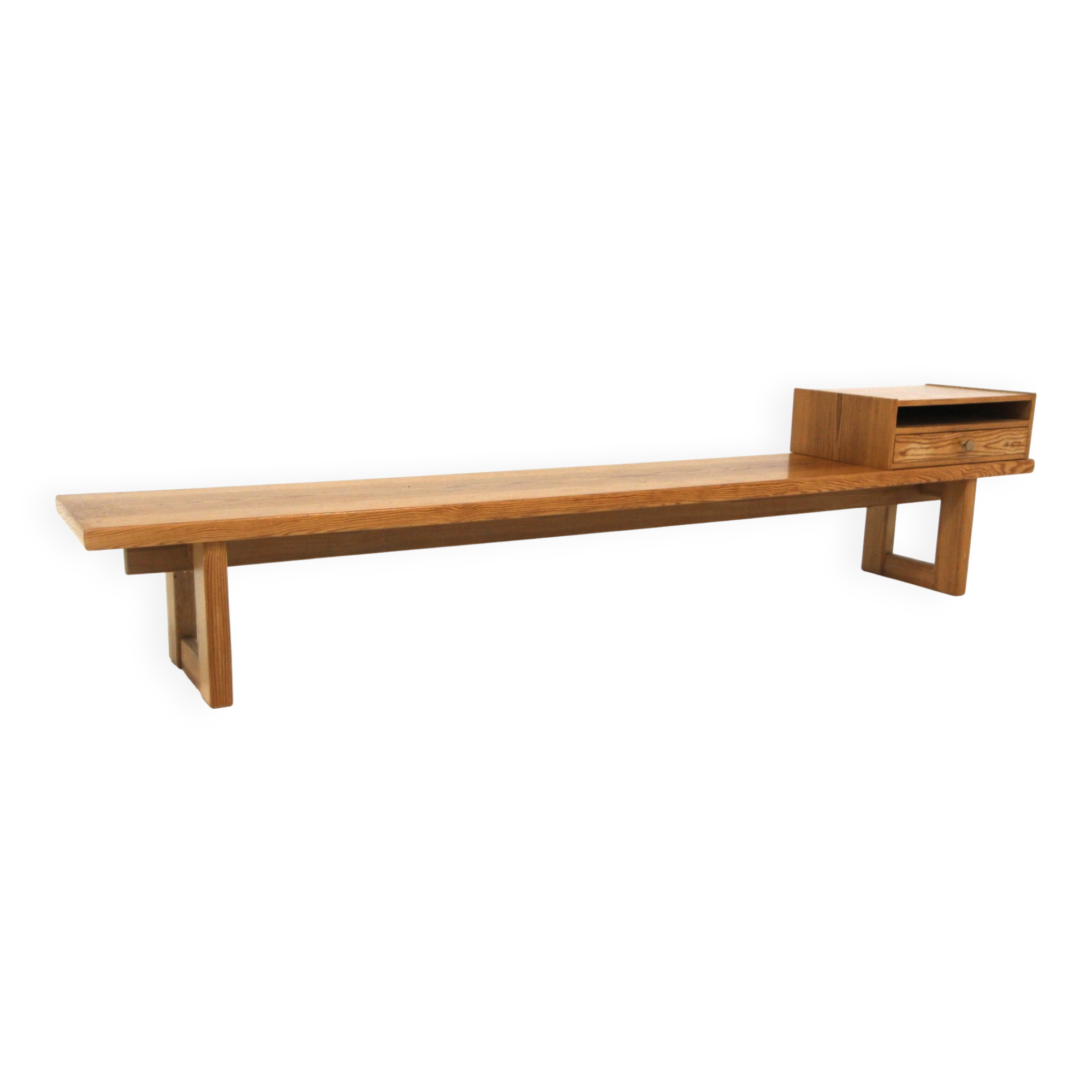 Scandinavian pine bench, Sweden, 1960