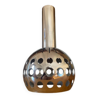 Suspension vintage luminaire chromé seventies