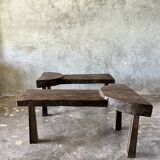 Modular bench or coffee table in 2 parts L:2m W:60 H:46