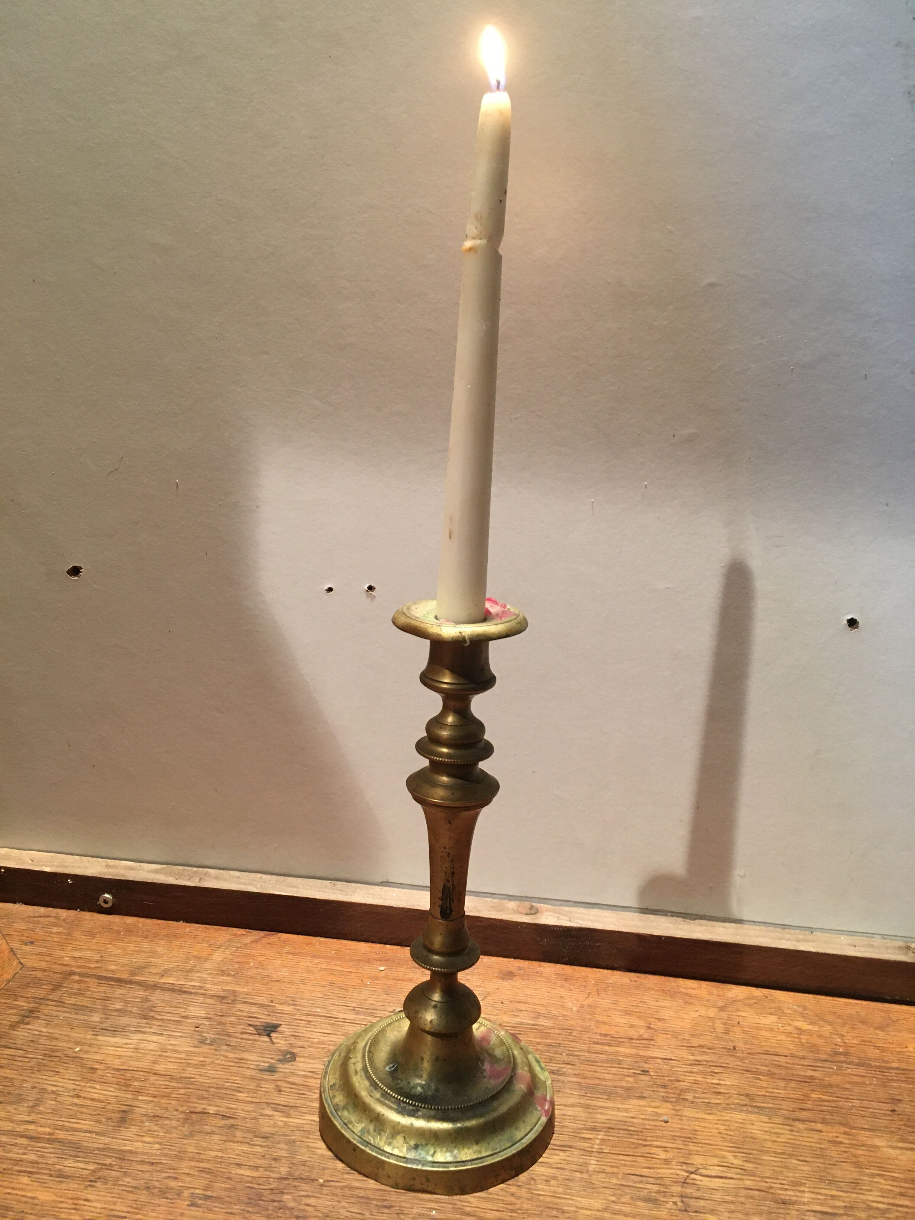 Brass candle holder