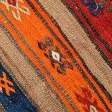 142x231Cm Multicolor Vintage Kilim Rug, Handmade Wool Rug