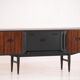 Vintage black  and rosewood sideboard