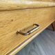 Vintage oak grand buffet Mid-Century Scandinavian with tapered legs from the 50s/70s.