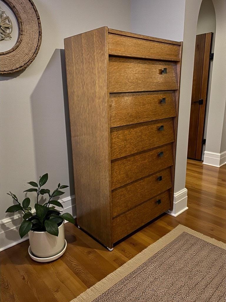 Vintage shoe cabinet / drop-leaf cabinet