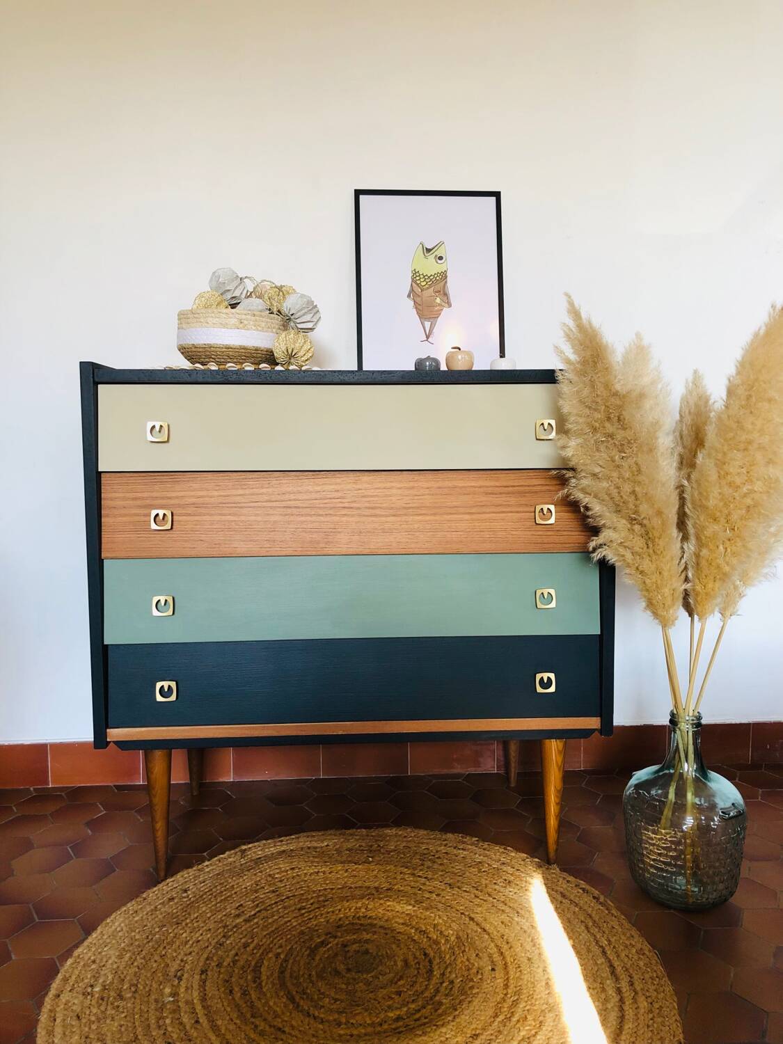 Vintage Scandinavian chest of drawers
