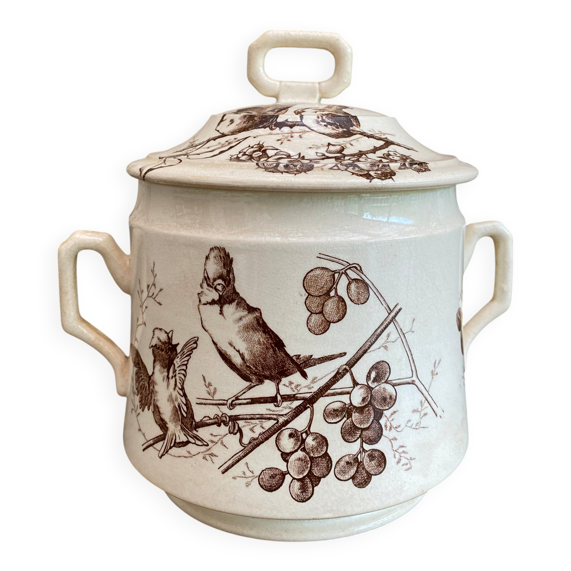 Earthenware bonbonnière