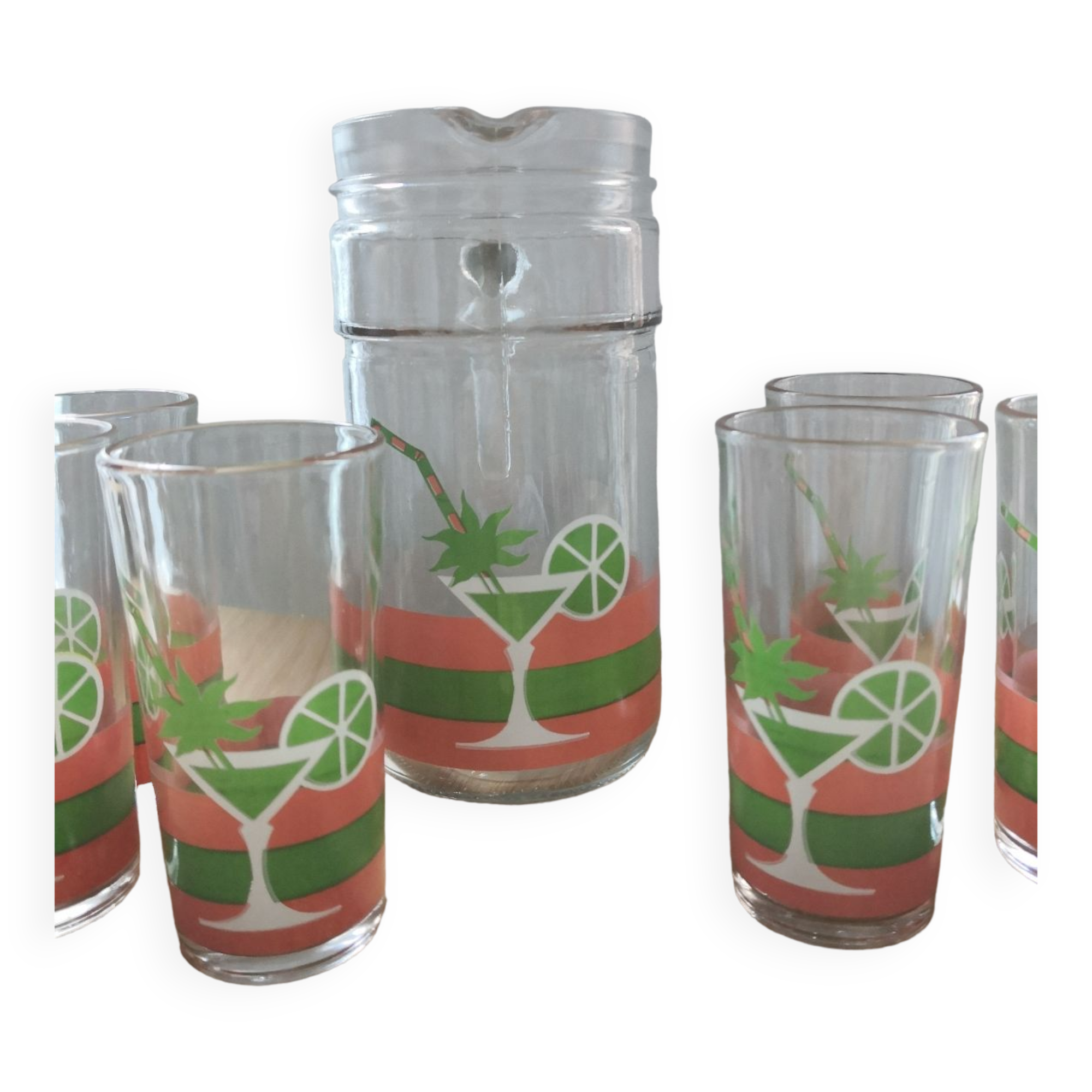 Vintage orangeade service