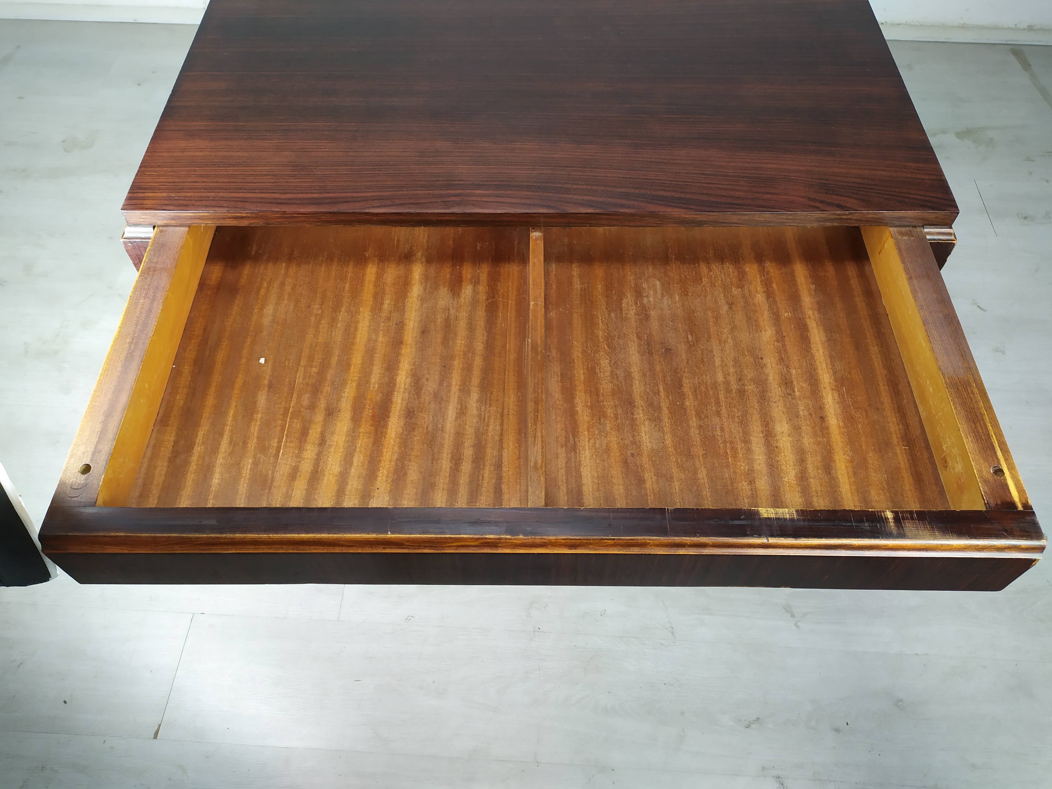 Table berceau art déco palissandre