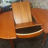 Teak dining table with extensions (4 to 6 people) by LB -