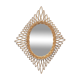 Mirror rattan vintage the "diamond" TBE 60 years 45x59cm