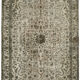 Handwoven overdyed turkish 1970s 163 cm x 265 cm grey carpet